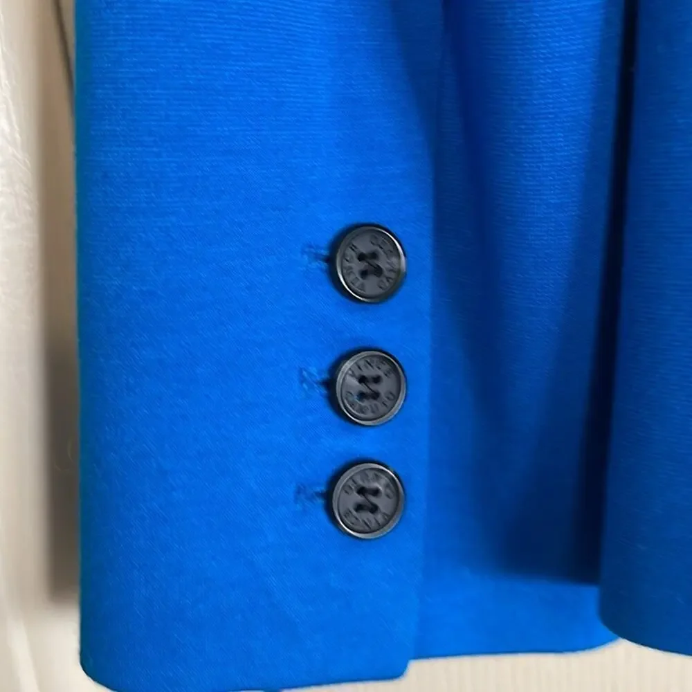 Jacket -blue single button size 10. Beautiful blue fitted